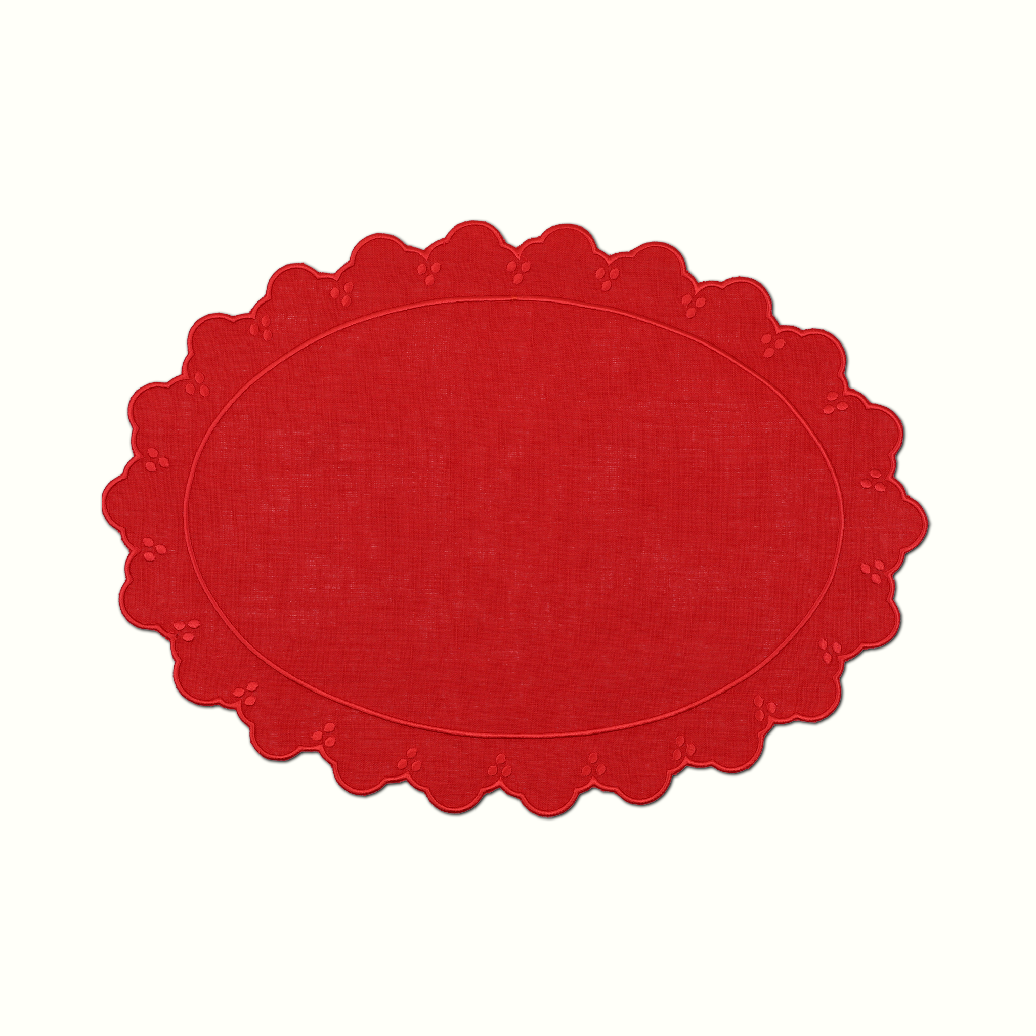 Eloise Oval Linen Placemat