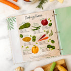 Beige Gingham Recipe Binder