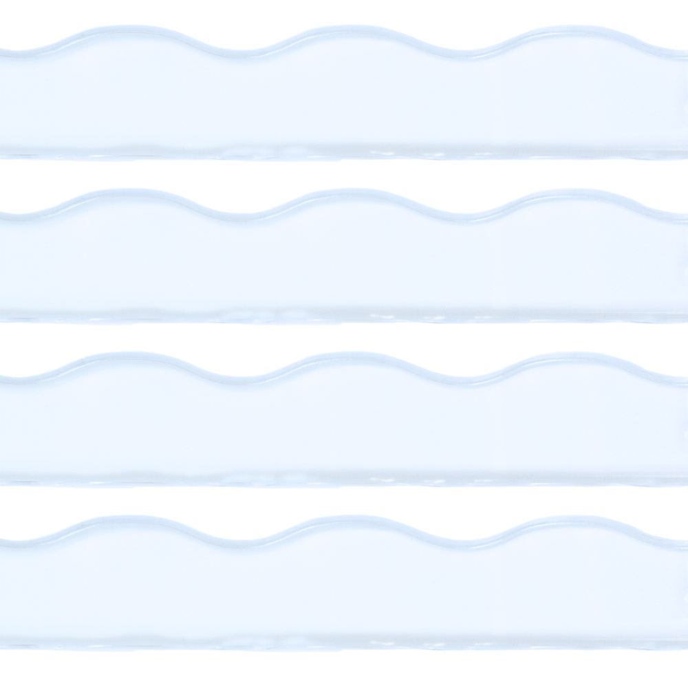 Acrylic Wavy Pusher, Clear Transparent