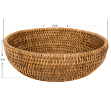 Round Rattan Bowl
