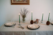Beeswax Asparagus Candle Taper Pair