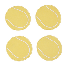Tennis Ball Cocktail Napkins, Set of 4