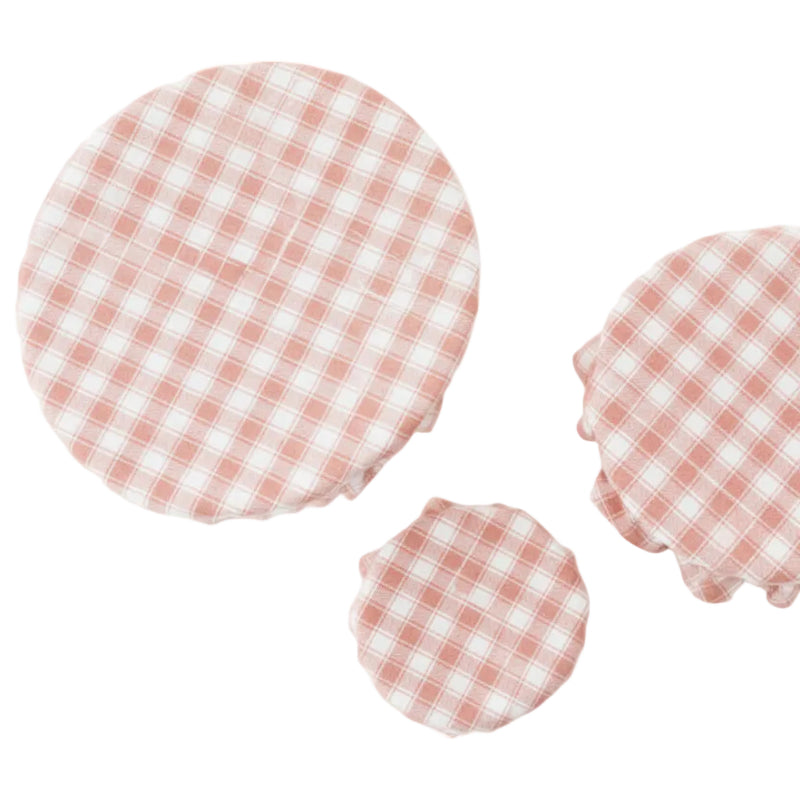 Blush Reversible Basket Liner & Bowl Cover