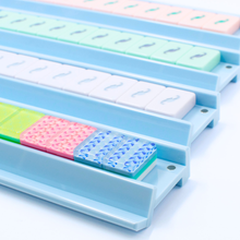 Blue Acrylic Mahjong Racks & Magnetic Pushers