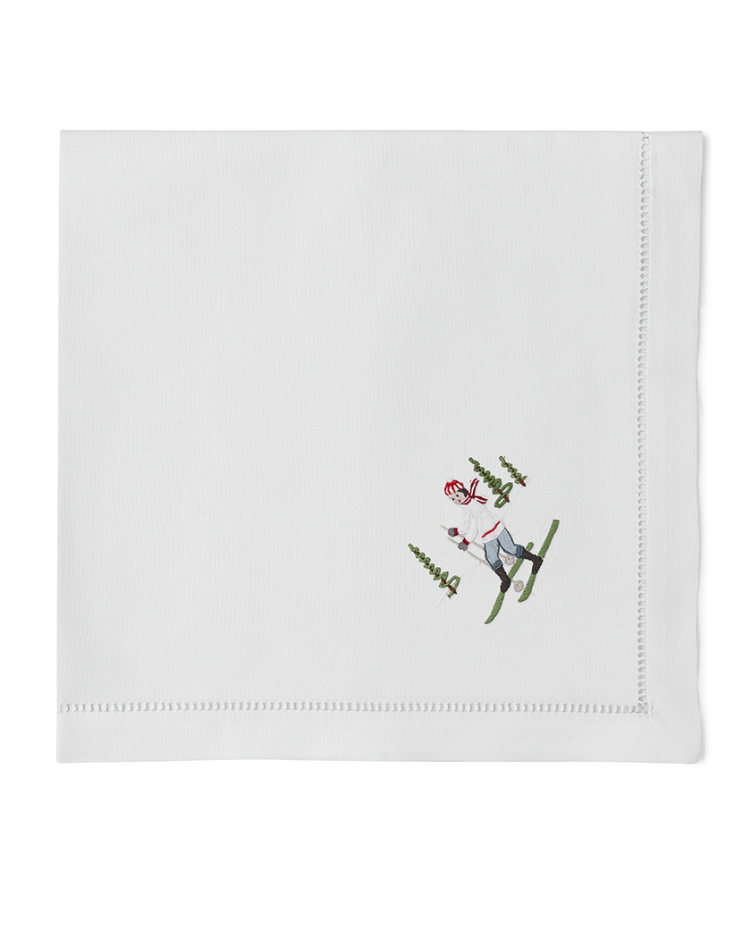 Skiers Mixed  Napkins | Mixed Set of 4