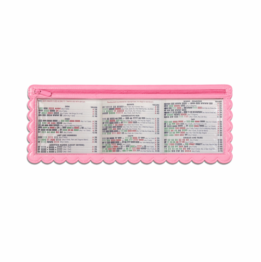 Pink Mahj Cabana Card Holder, Standard Card