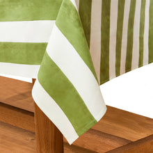 St. Tropez 59" x 86" Vert Stripes French Tablecloth