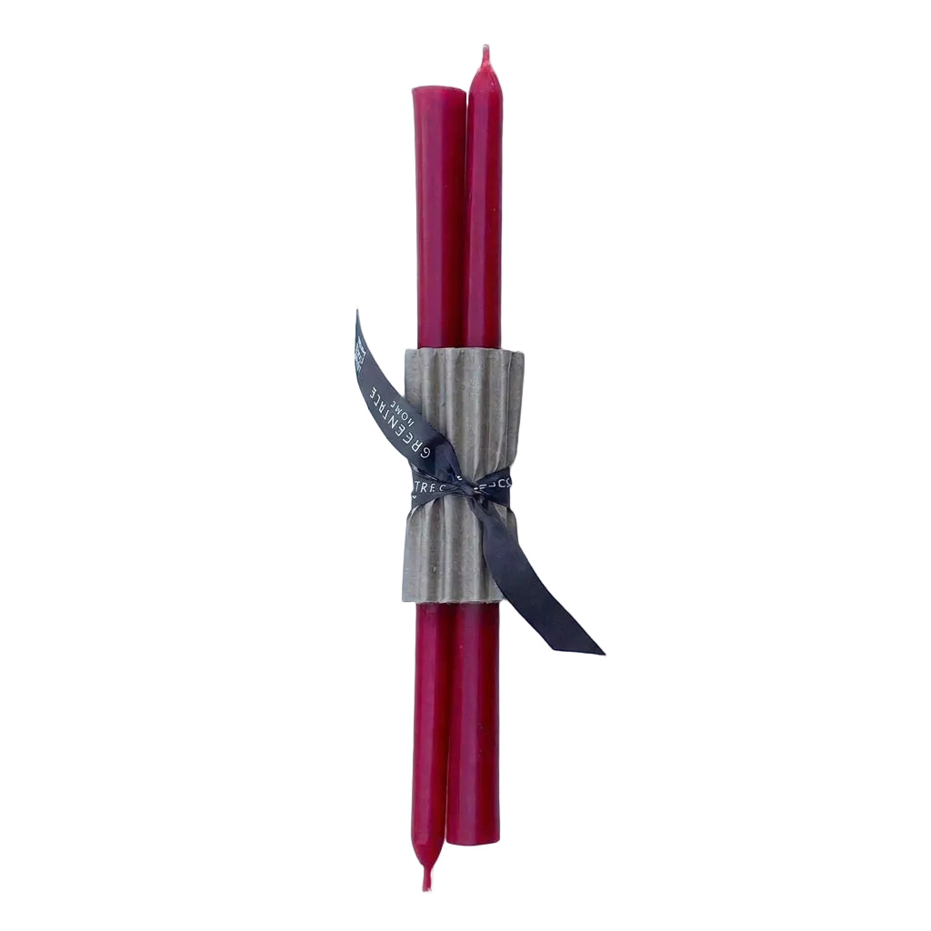 12" Holiday Red Tapers