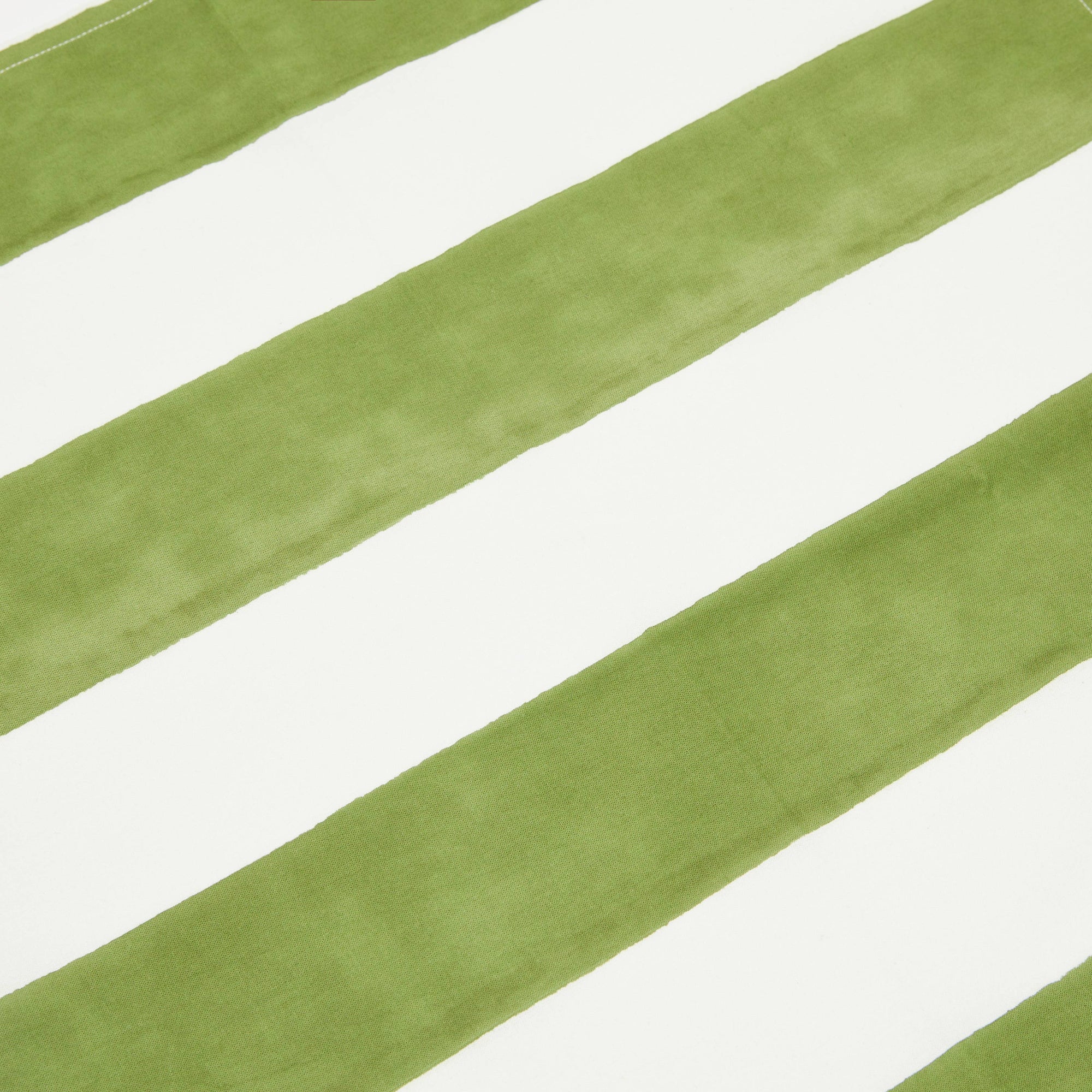 St. Tropez 59" x 86" Vert Stripes French Tablecloth