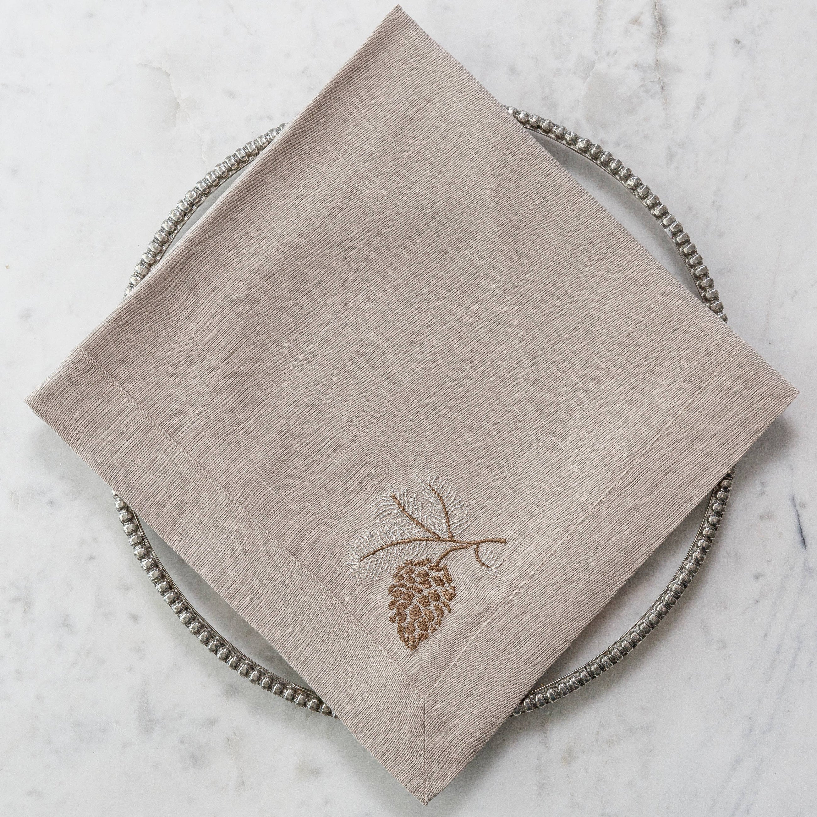 Pinecone Linen Napkin