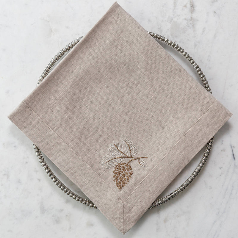 Pinecone Linen Napkin