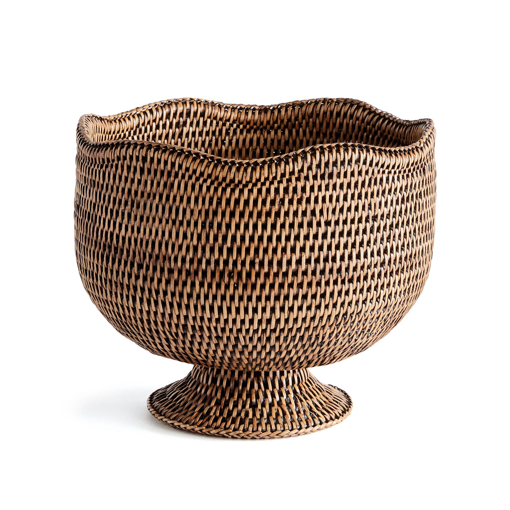 Rattan Footed Cachepot