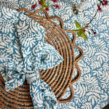 Garden Lake Blue Tablecloth,  120" Round