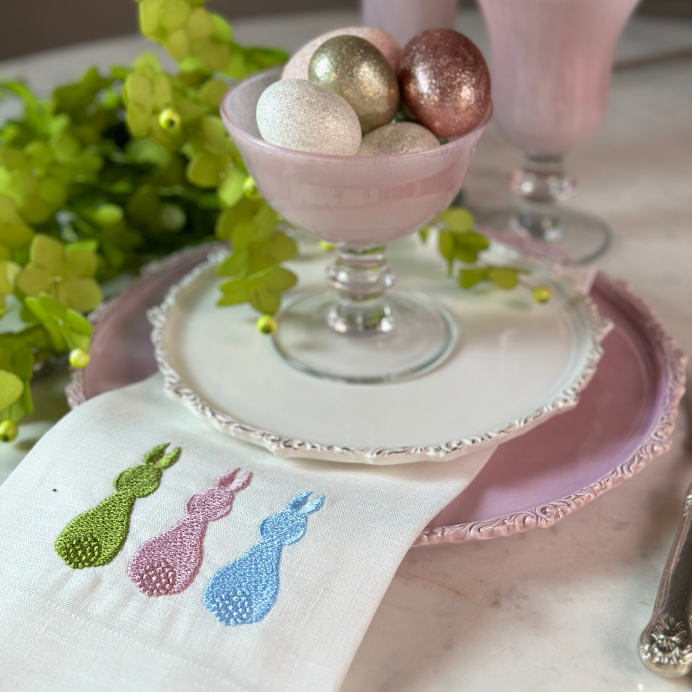 Easter Bunny Linen Towel