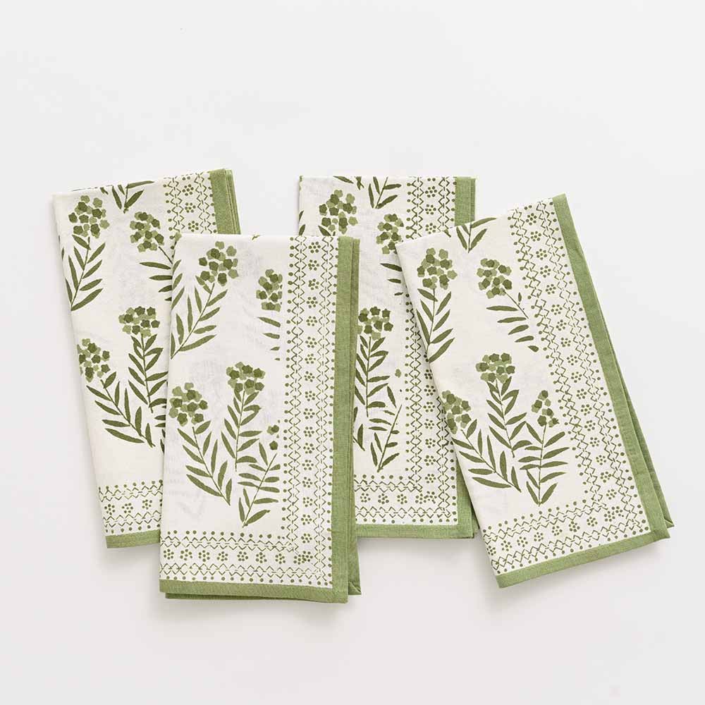 Phlox Green Napkin