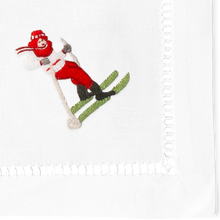 Skiers Cocktail Napkins | Mixed Set of 4