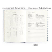 Navy Gingham Heirloom Recipe Book