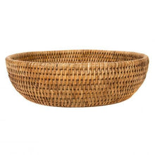 Round Rattan Bowl