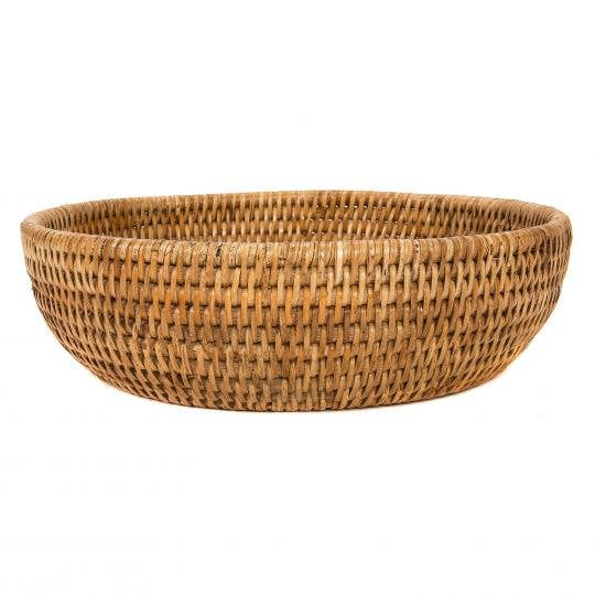 Round Rattan Bowl