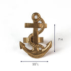 Gilt Metal Anchor Napkin Ring
