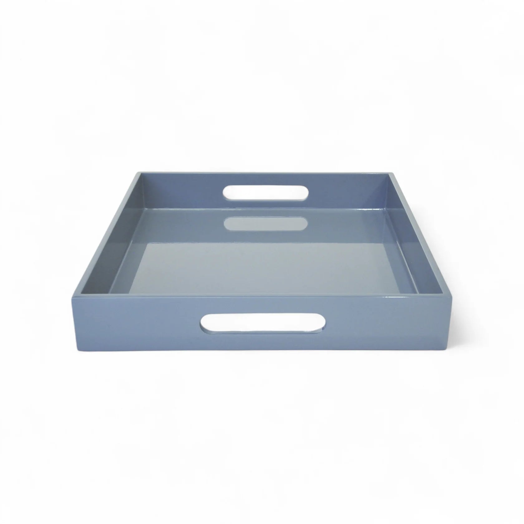 Dove Blue Square Serving Tray, Large