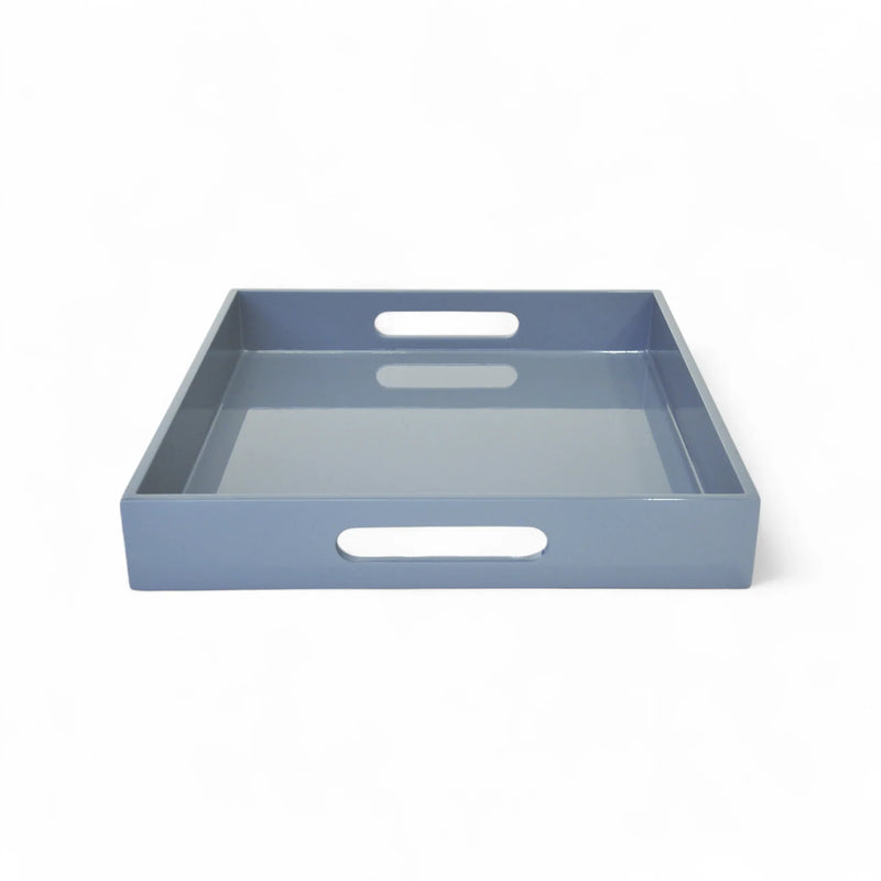 Dove Blue Square Serving Tray, Large
