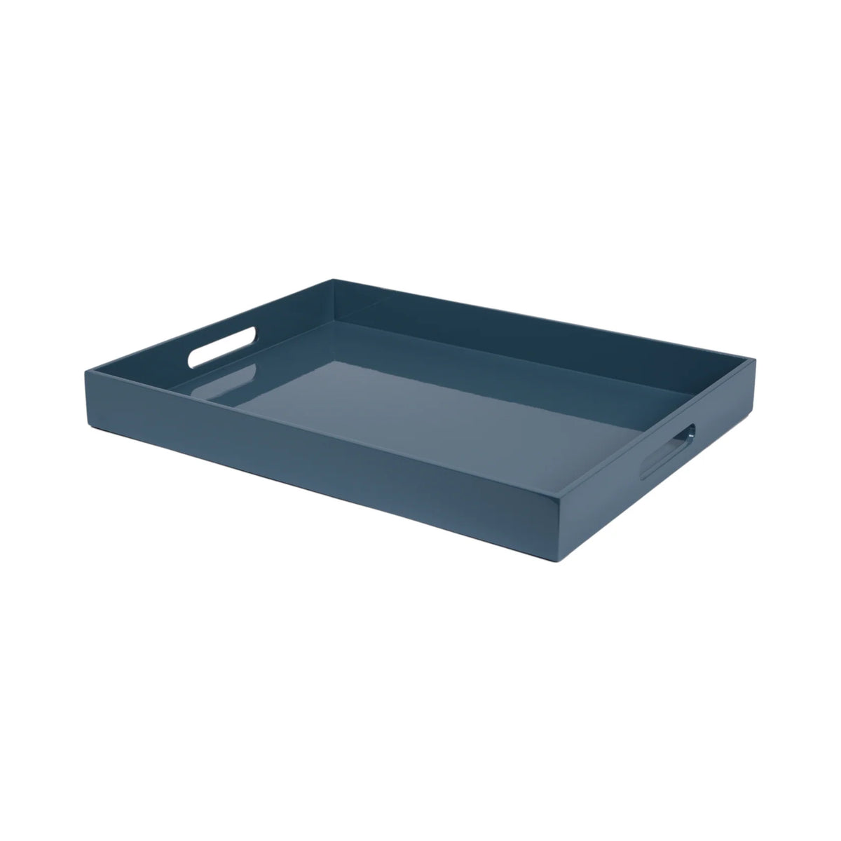Dove Blue Rectangular Serving Tray, Large