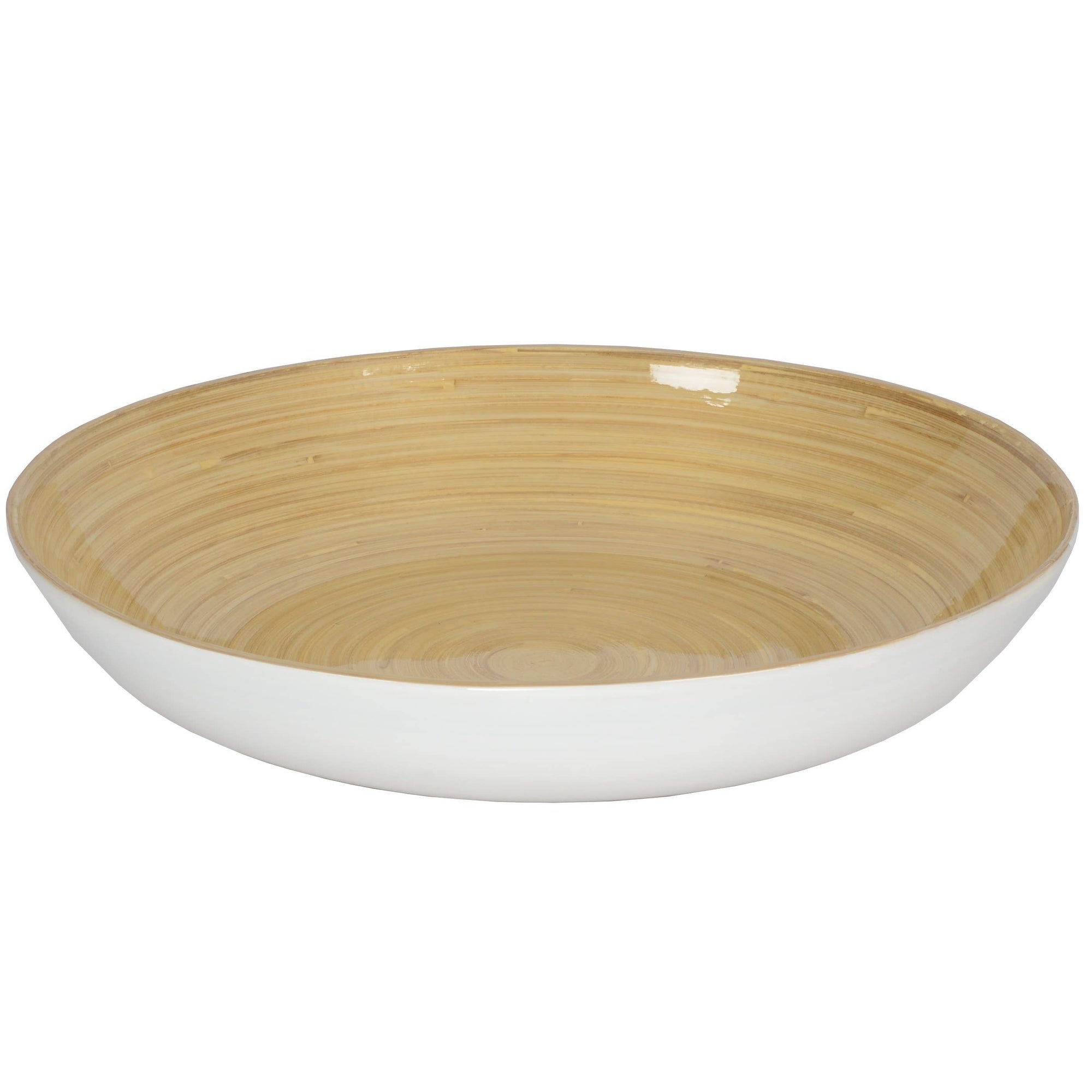 Bamboo Fruit Bowl, White