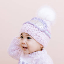 Snow Goggle Pink Hand Knit Hat