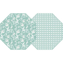 Sea Octagonal Lacquer Tray Table with Insert