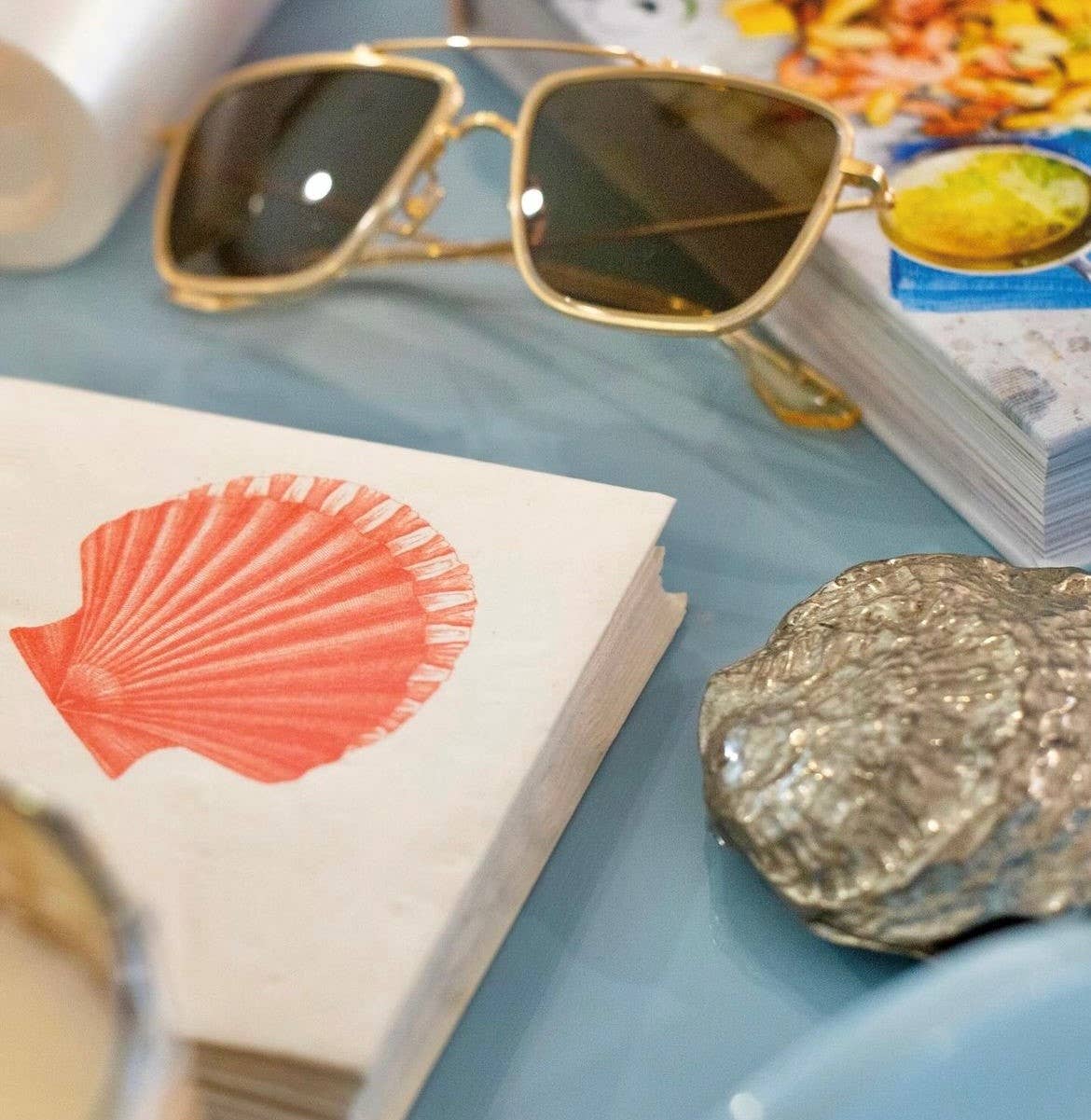 Shell Beverage Napkins