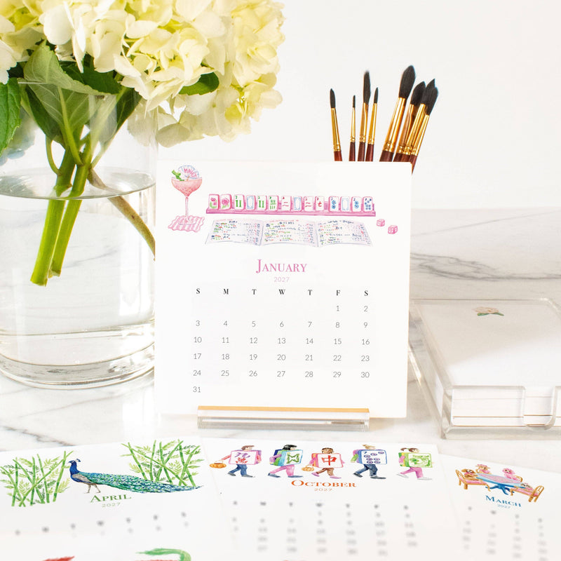 2027 Mahjong Calendar by Taylor Paladino