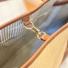 Navy Basketweave Tote, LG