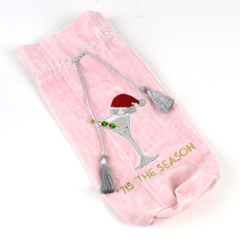 Martini Embroidered Wine Bag