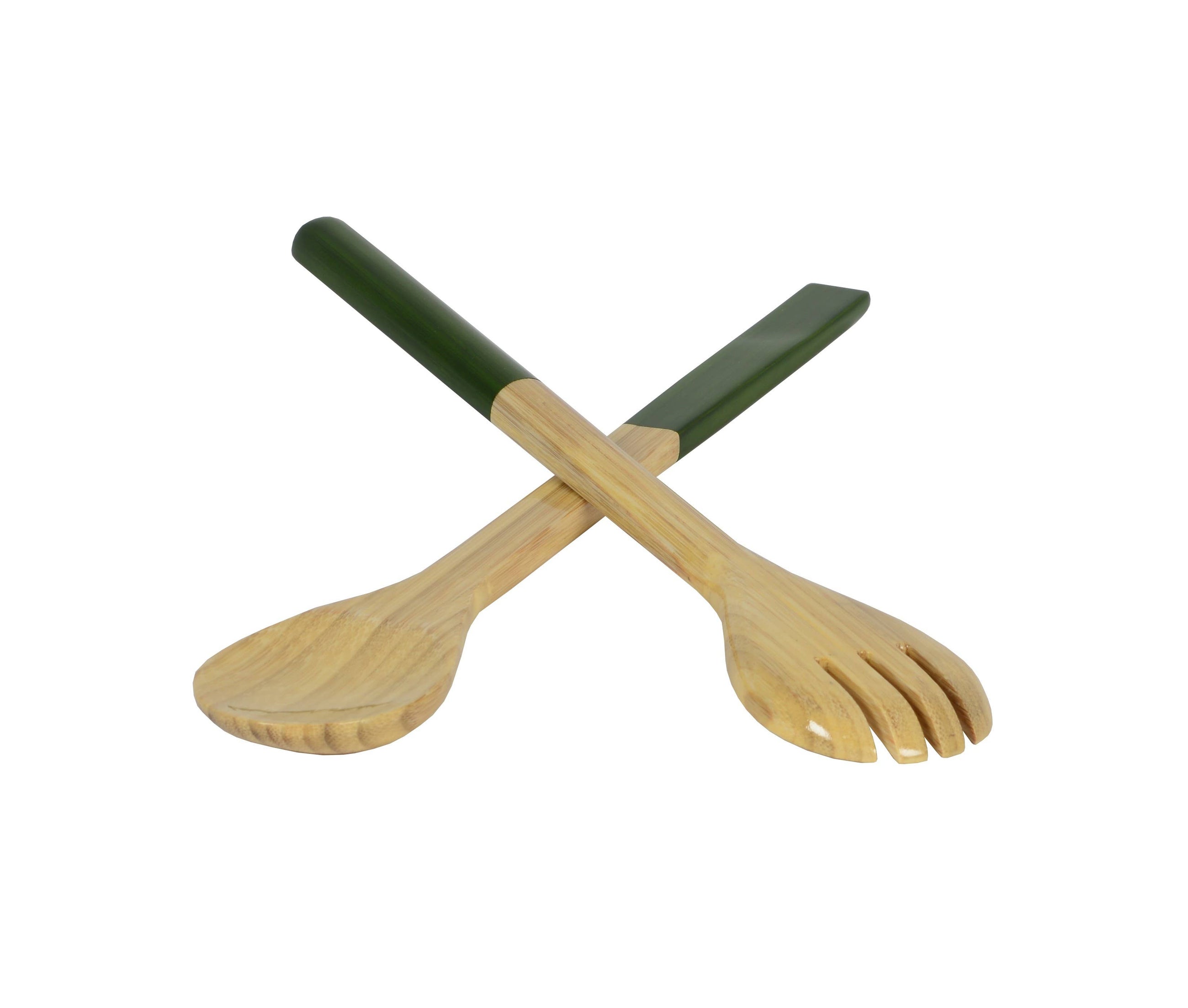 Bamboo 14.7 White Server Set