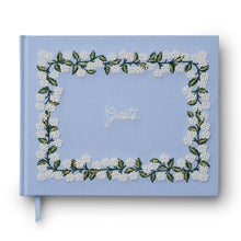 Hydrangea Embroidered Guest Book