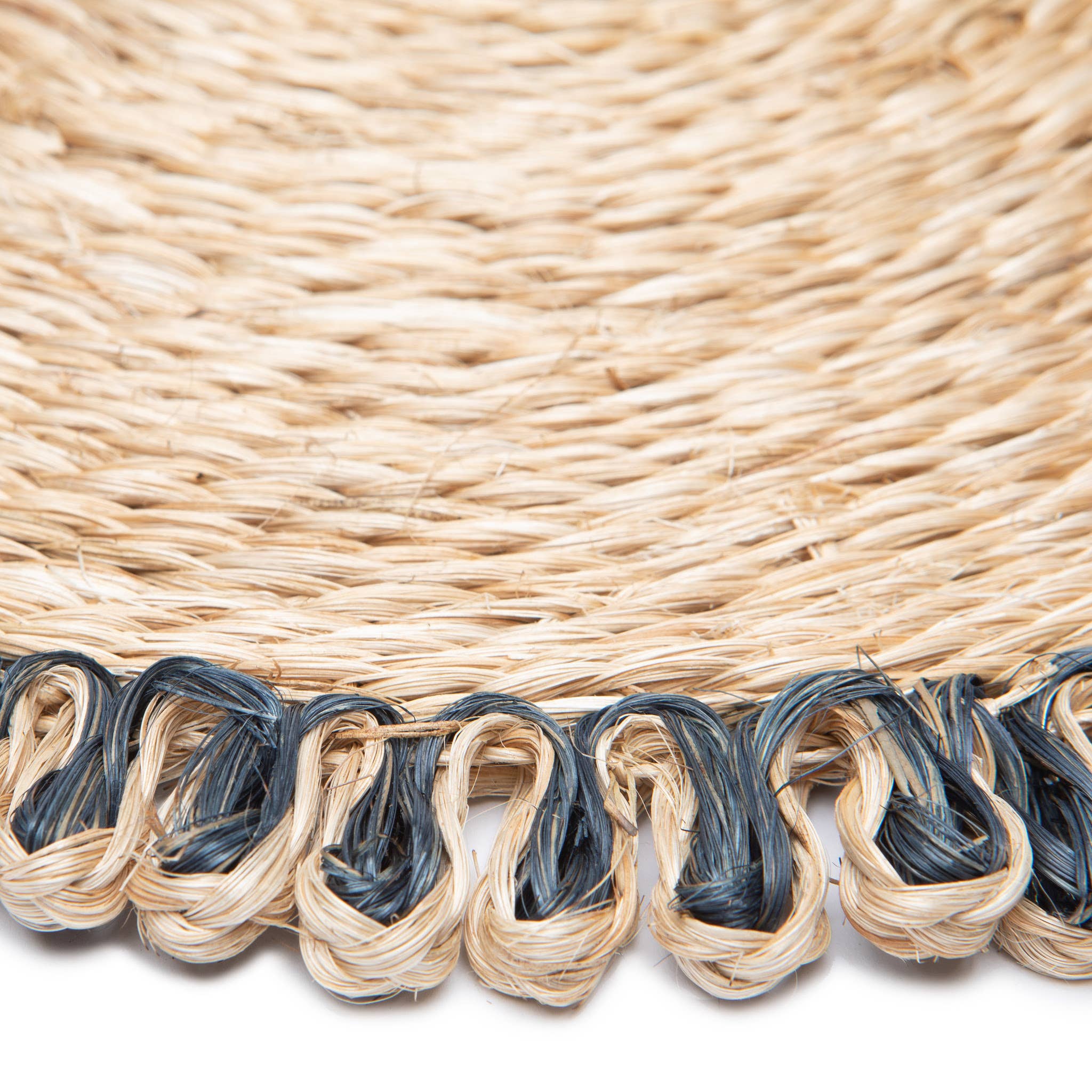 Navy Abaca Loop Placemat