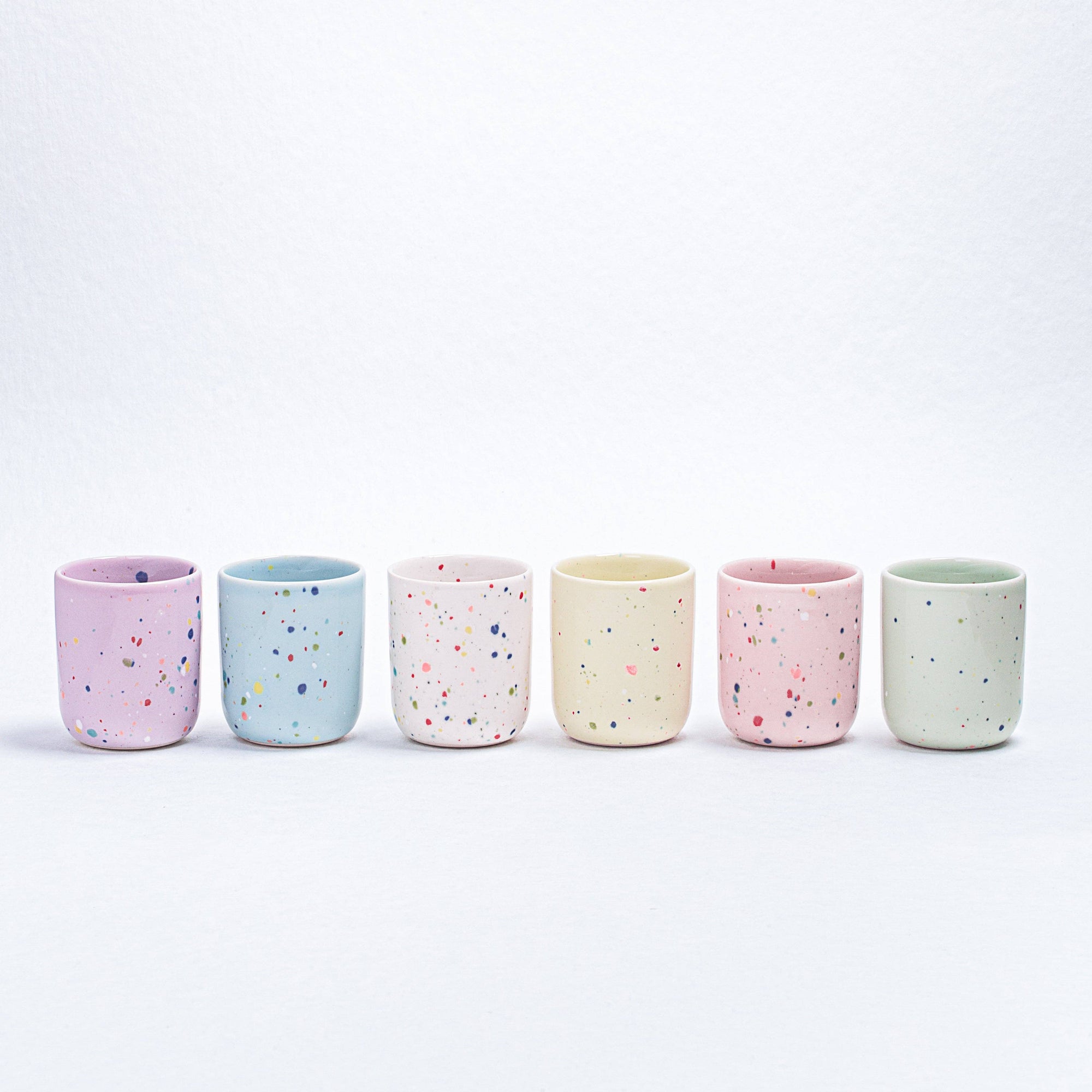 Pastel Party Espresso/Egg Cups, S/6