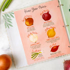 Beige Gingham Recipe Binder