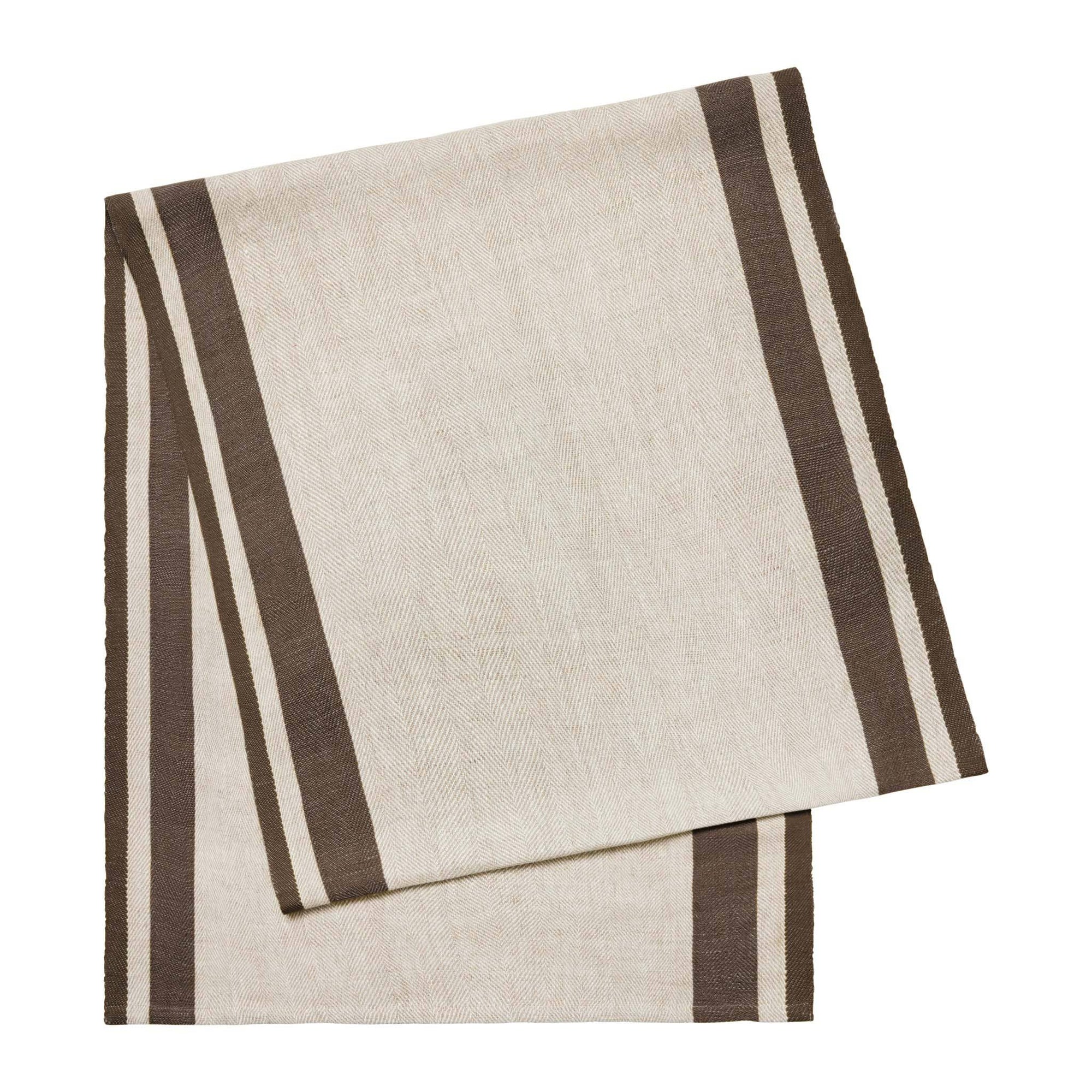 Natural & Chocolate Runner, 20x72"