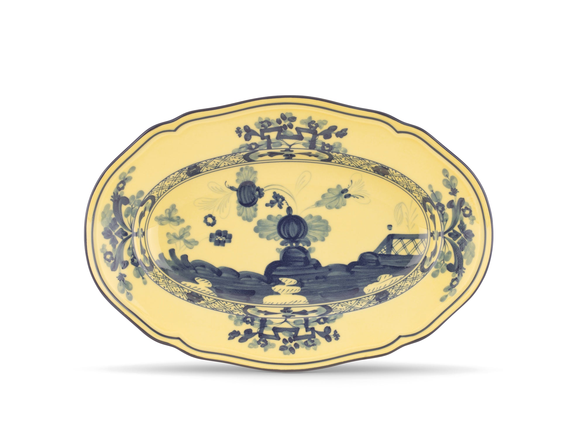Citrino Oval Flat Platter, 13.5"