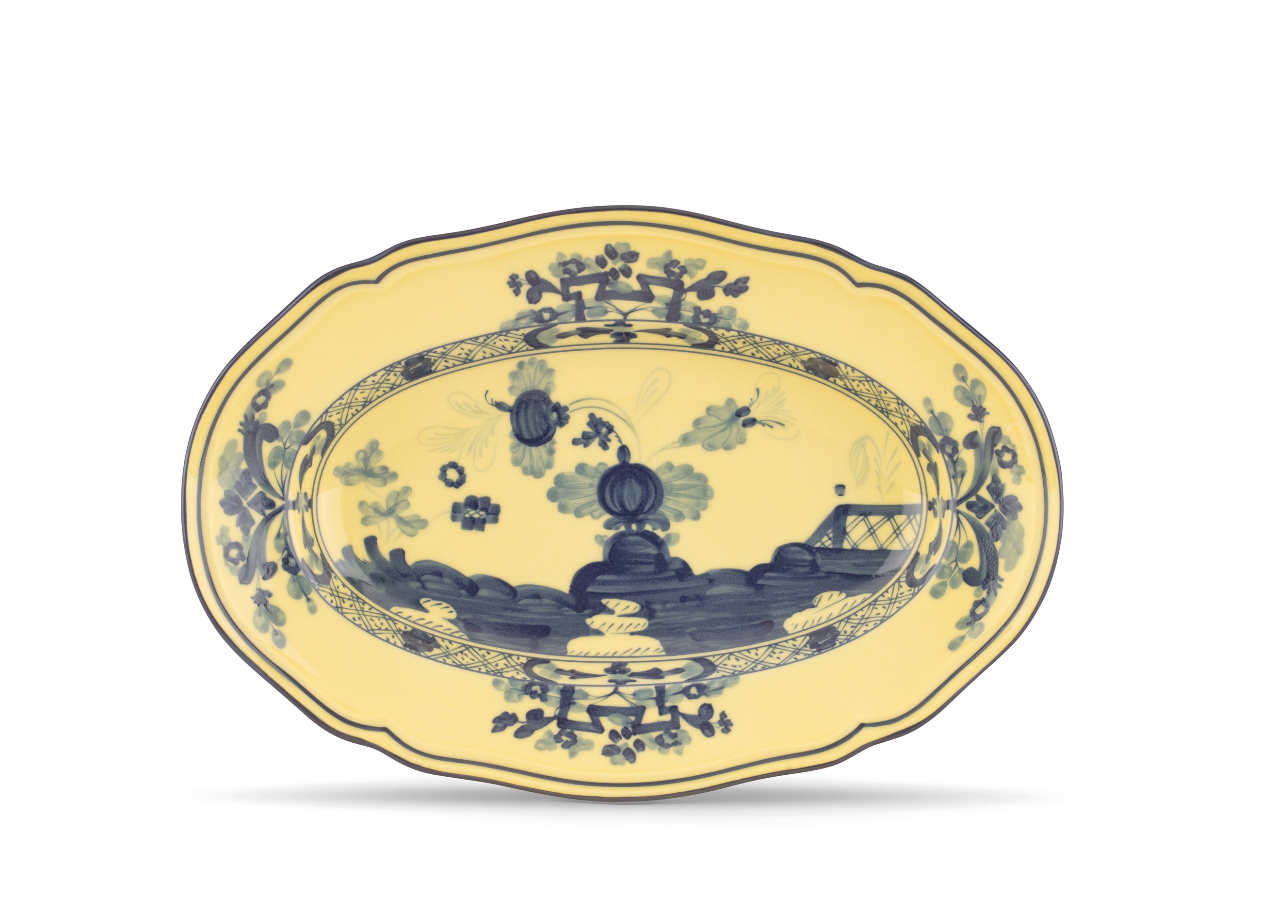 Citrino Oval Flat Platter, 13.5"