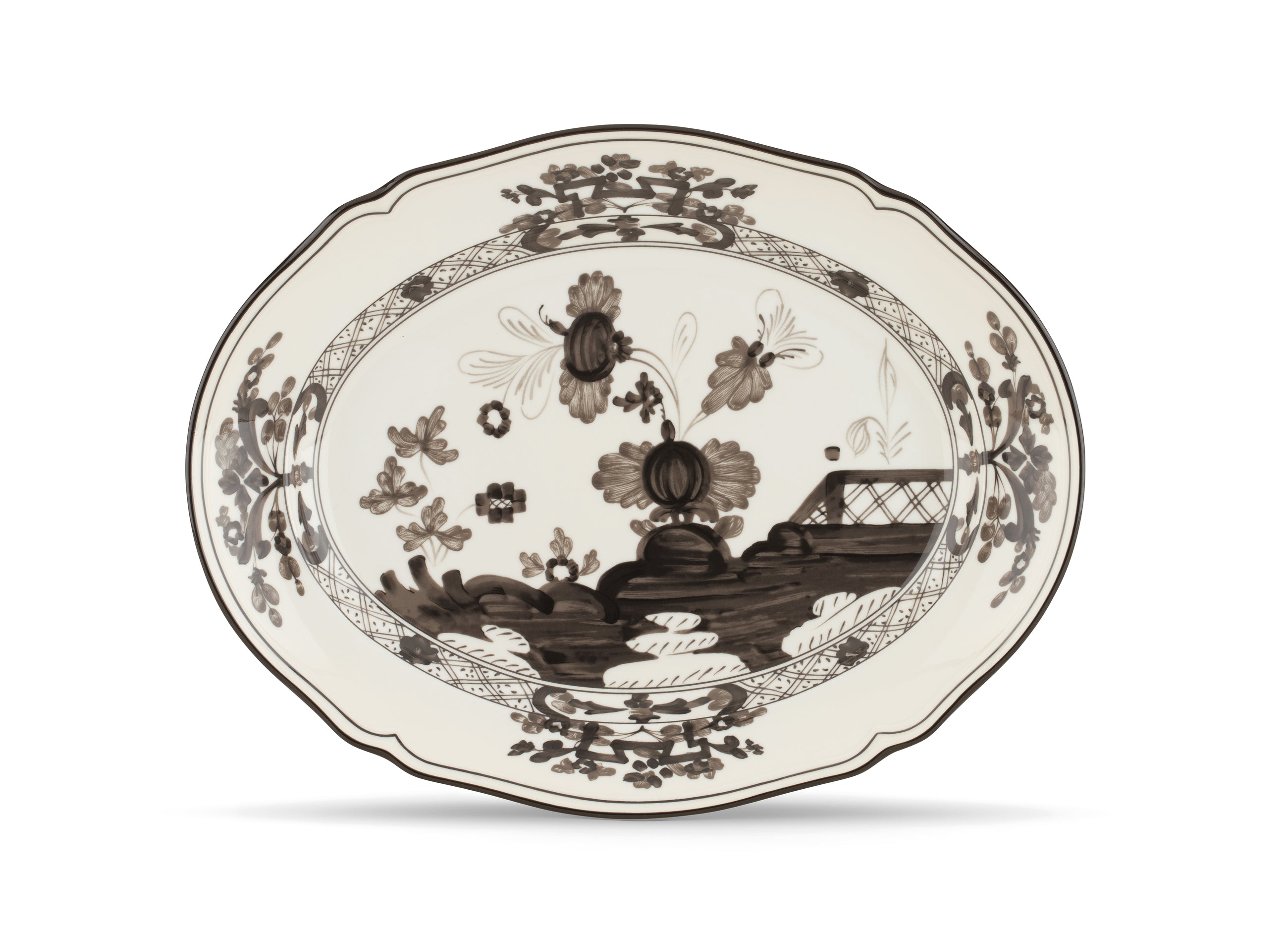Albus Oval Flat Platter, 13.5"