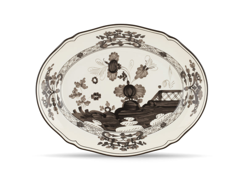 Albus Oval Flat Platter, 13.5"