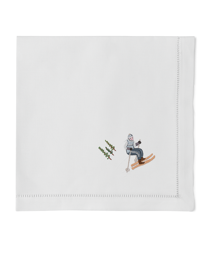 Skiers Mixed  Napkins | Mixed Set of 4