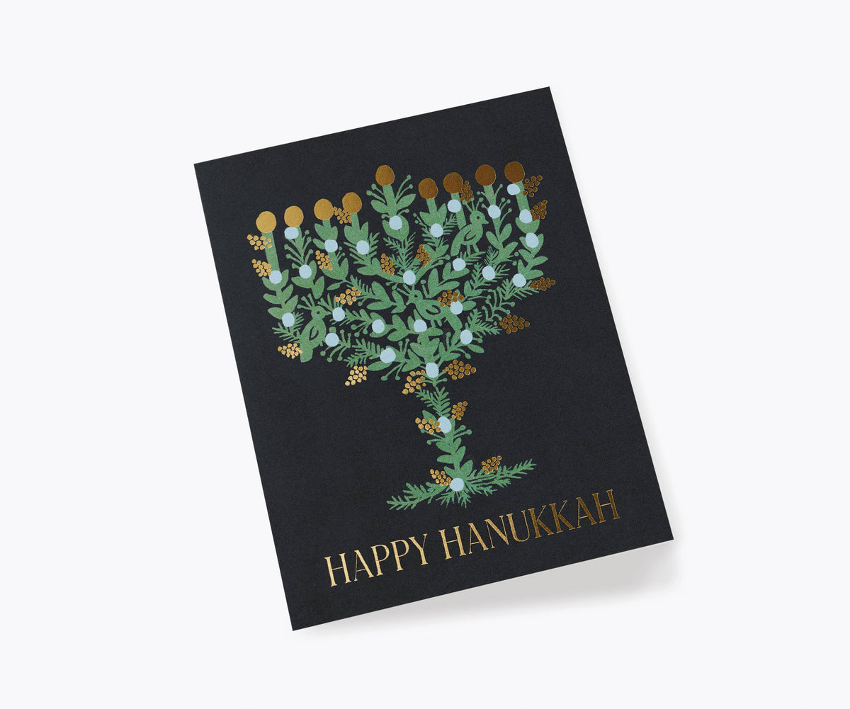 Boxed Set of Laurel Menorah Cards