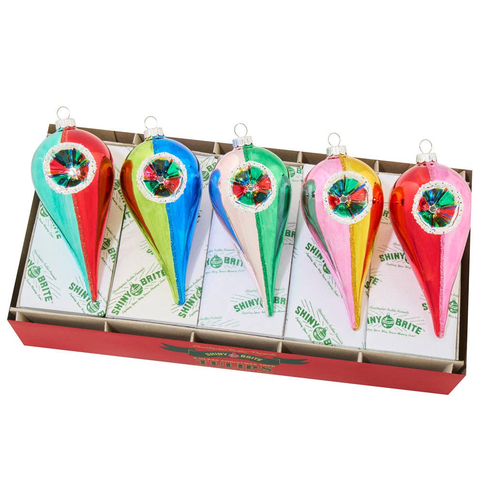 Shiny Brite Tulip Ornaments