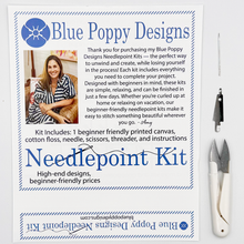 Blue Hydrangea Needlepoint Kit