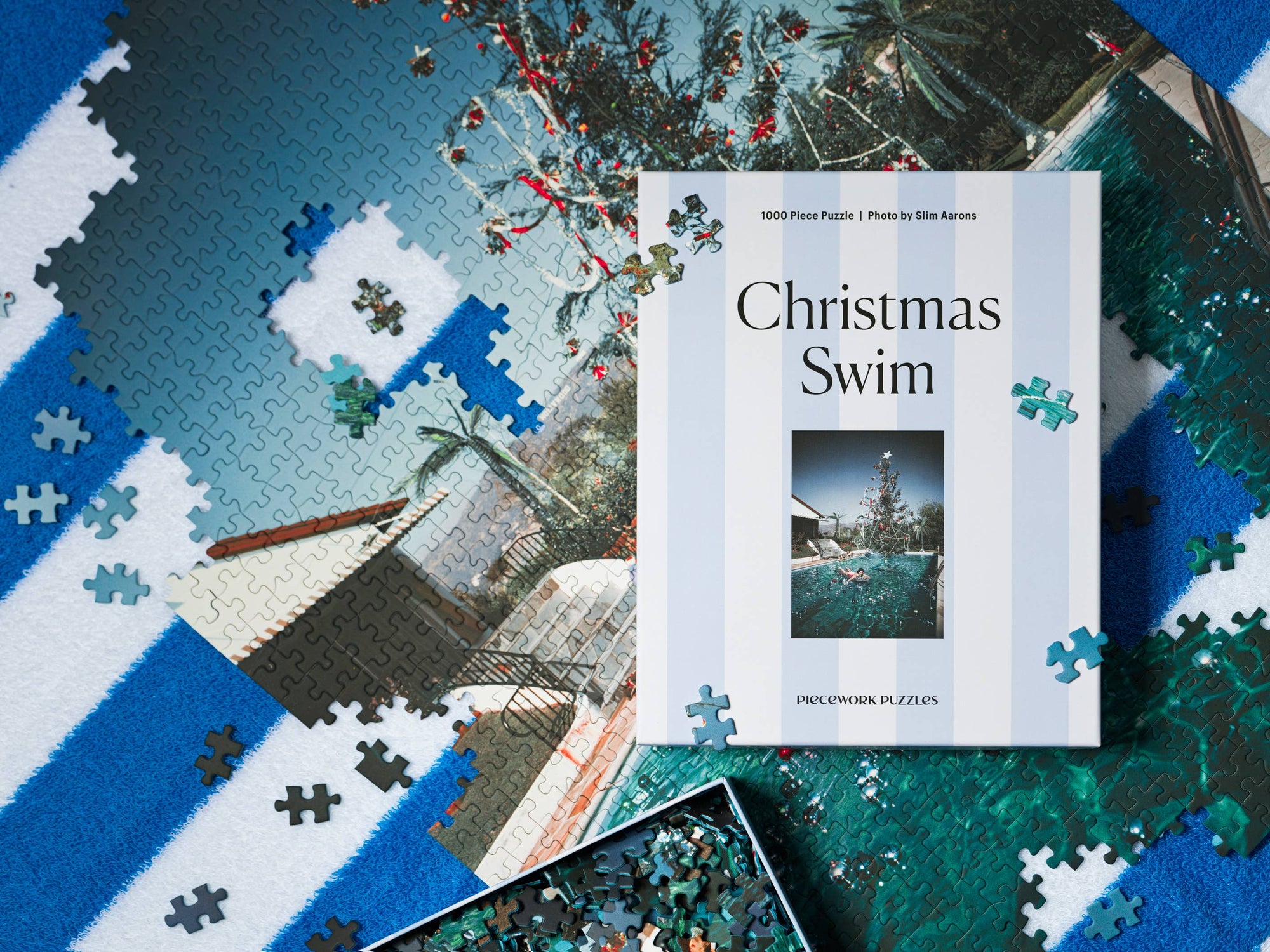 Christmas Swim Puzzle, Slim Aarons Collab