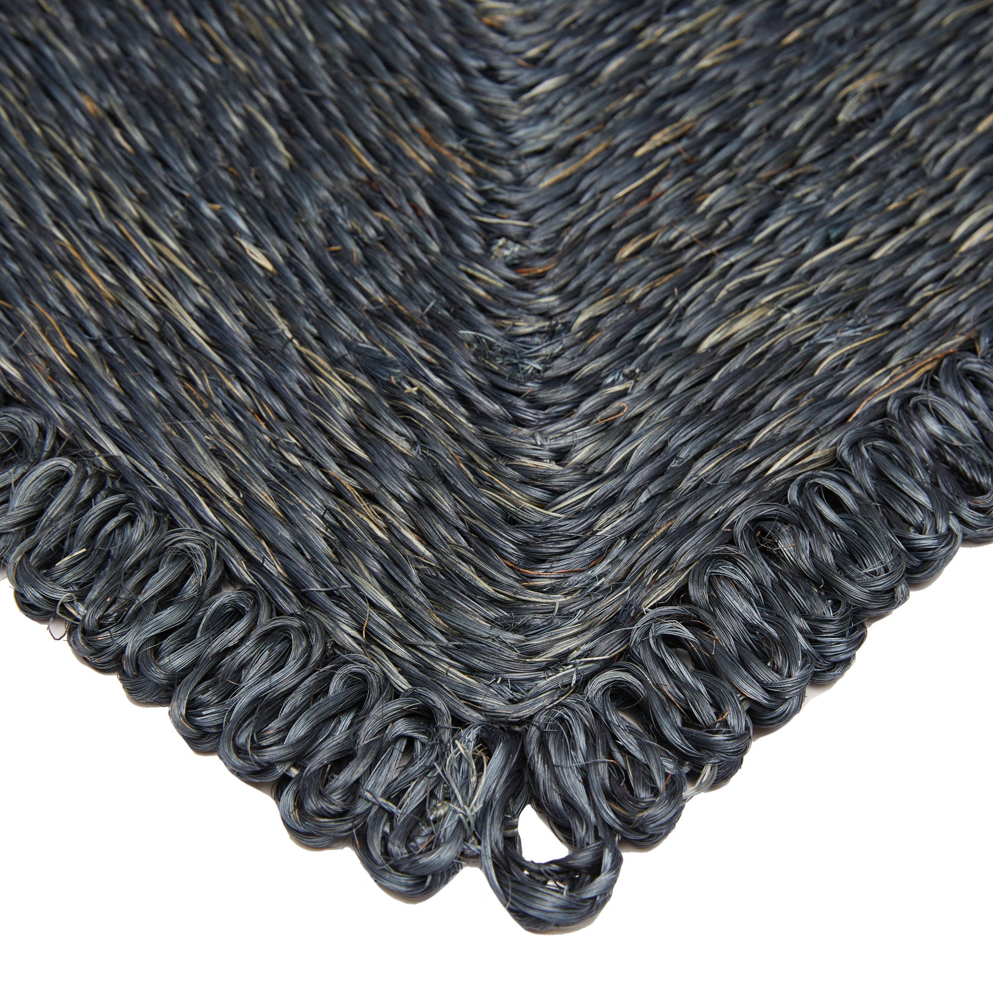 Square Abaca Placemat, Navy